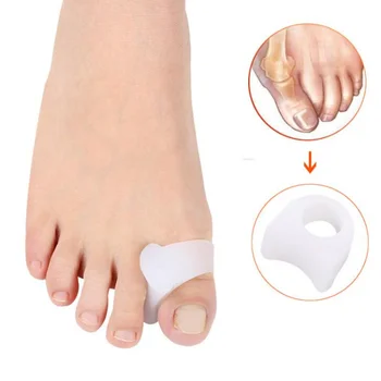 1 чифт силиконови крачета вальгусно-вальгусная стелка пръстен за палеца на петата ортопедични инструменти за грижа за пръстите на краката