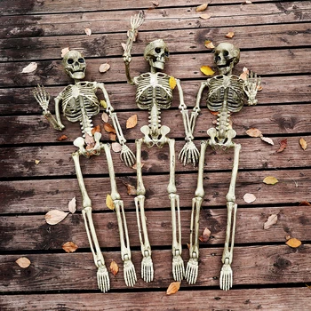 98x25 см Хелоуин Скелета Подпори на Човешкия Череп пълен размер Ръчно Живот Анатомия на Тялото на Модел DecorHalloween Вечерни Украса За Дома