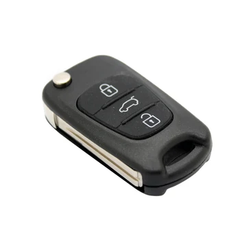 HAUSNN 3 Бутона Flip-Сгъваем Дистанционно на Ключа на Автомобила Калъф С Бутон За Задържане на Hyundai