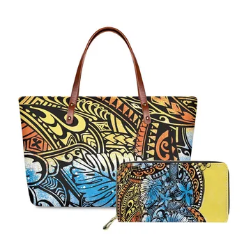 Hycool Голяма Дамски Голяма Чанта Samoan Полинезийски Tribal Принт Дамски Модни Чанти-Тоут Пътна Чанта Bolsa De Viagem Feminina