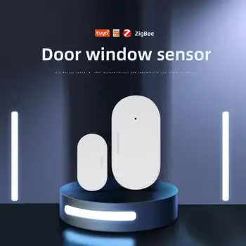 Zigbee 3,0 Sasha Сензор за Врати и Прозорци Мини Безжичен Детектор за Свързване на Умен Дом Безопасност на Работа с Алекса Google Home Smart Life