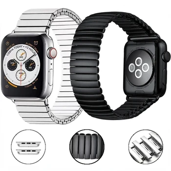 Еластична Каишка за часовник от неръждаема Стомана за Apple Watch Band Ultra 87654SE Гривна за iWatch серия от 49 мм 44 мм 40 мм 45 мм 41 мм 38 42 мм