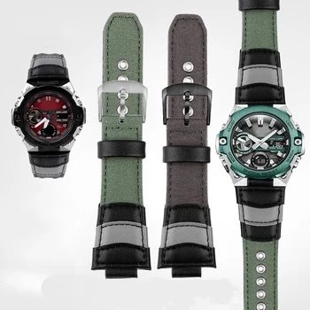 За часовници Casio G-shock Стоманен Сърцето GST-B400-1A Модерен Платно Издут DW5600 GW-5000 Найлонов Ремък За Часа на GM-5600 Нов Каишка Гривна