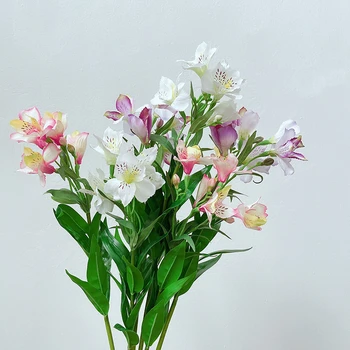Изкуствени Цветя, Растения Елегантна Лилия Домашен Градина, Украсена С