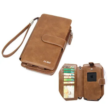 Мъжки портфейл в Европейския и американския стил, богат на функции карта, Голям чанта за отдих, чанта за мобилен телефон 3865-168