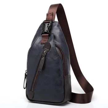 Нова Мода за Мъже Нагрудная Чанта, Ежедневни Мъжки чанти През Рамо, Пътна Чанта През Рамо От Изкуствена Кожа, CH02B