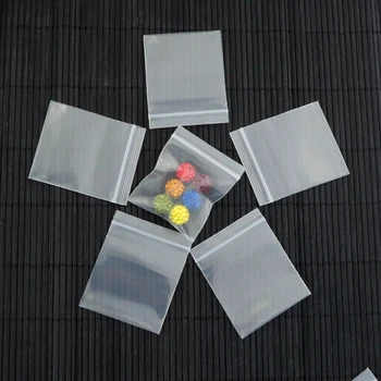 Пластмасови Опаковки Опаковки, Прозрачни 300 бр 2,5x3 см PE Опаковки За Съхранение Чанта с Цип за Подарък Бижута Дисплей Чанта