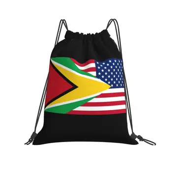 Чанти На Съвсем Малък, Спортна Чанта, Гайанский Американски Флаг, Класически Графичен Ретро Раница R277, Раница На Съвсем Малък, Ботаник